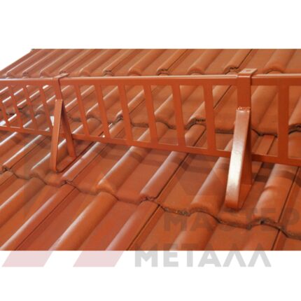 Снегозадерживающая решетка высотой 150мм, длина: 2000мм для цементно - песчаной черепицы