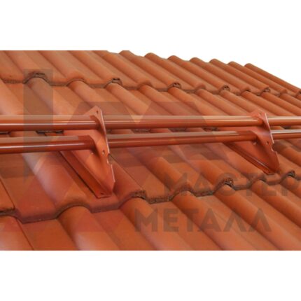 Труба плоско-овальная снегозадержателя трубчатого для цементно-песчаной черепицы, длина: 2000мм