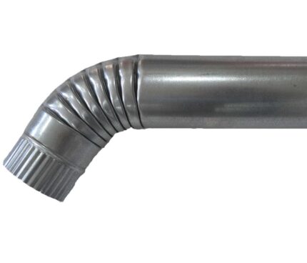 Колено трубы нижнее МАСТЕР МЕТАЛЛ D-90;60 (оцинковка)