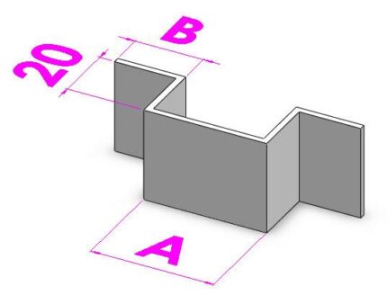 Профиль шляпный 50х20х3000 1,2мм (м.п.)